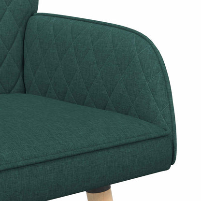 2 Seater Sofa with Solid Wood Legs 2-Seater Dark Green