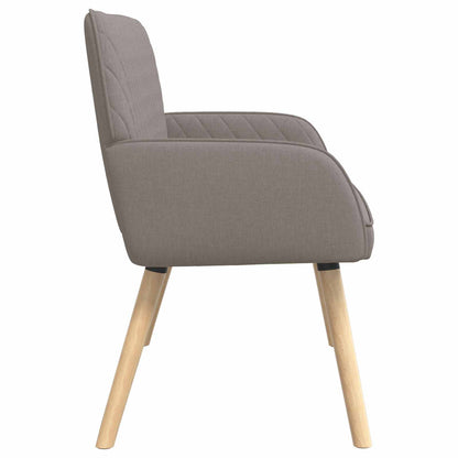 2 Seater Sofa with Solid Wood Legs 2-Seater Taupe Linen Fabric