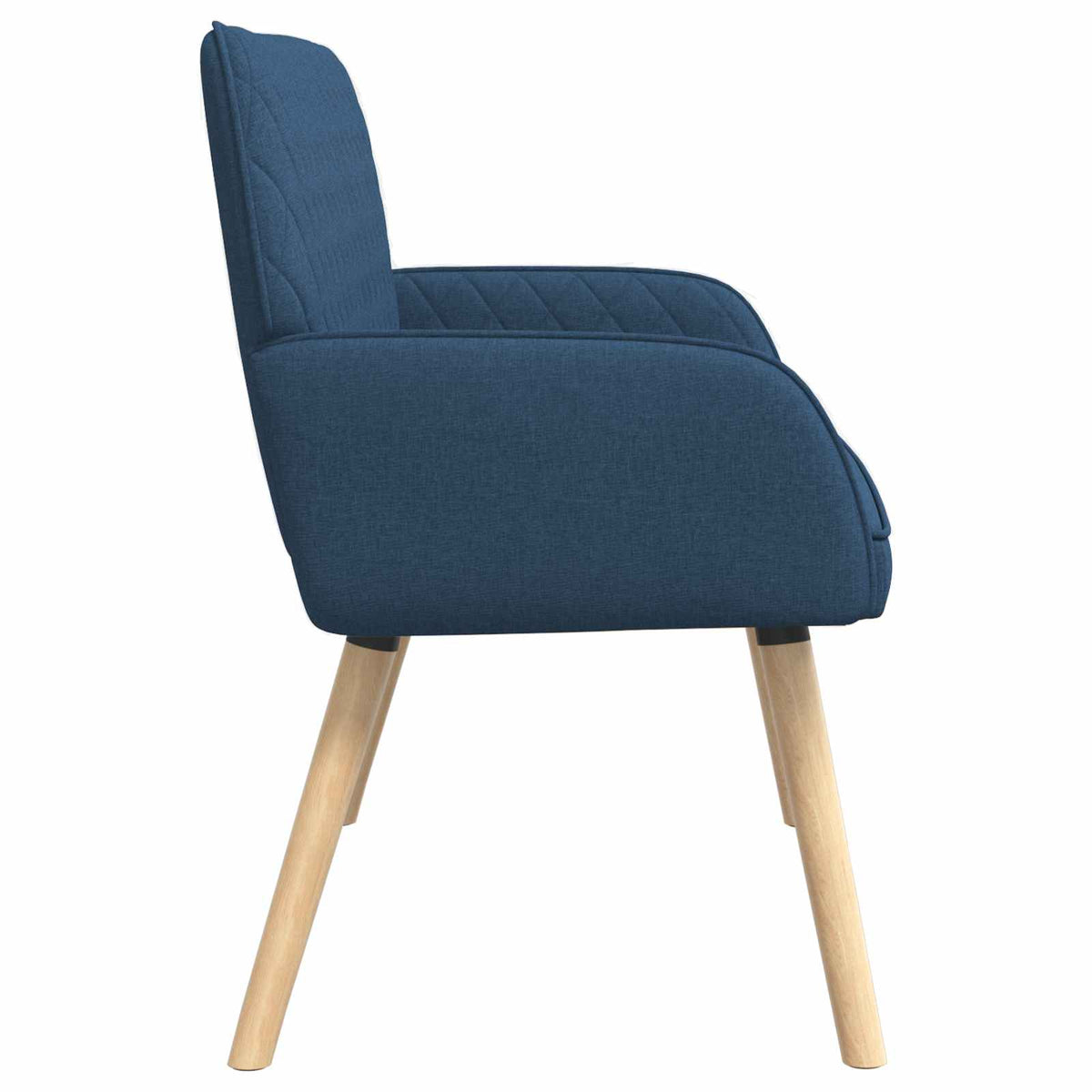 2 Seater Sofa with Solid Wood Legs 2-Seater Blue Linen Fabric