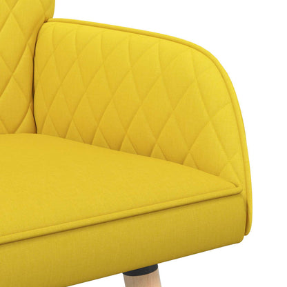 2 Seater Sofa with Solid Wood Legs 2-Seater Light Yellow