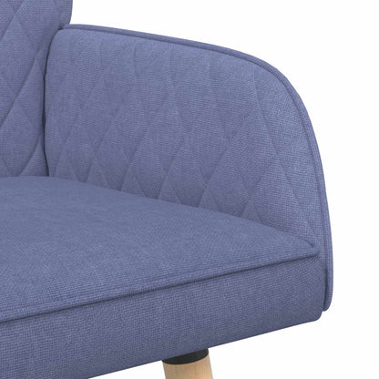 2 Seater Sofa with Solid Wood Legs 2-Seater Jeans Blue