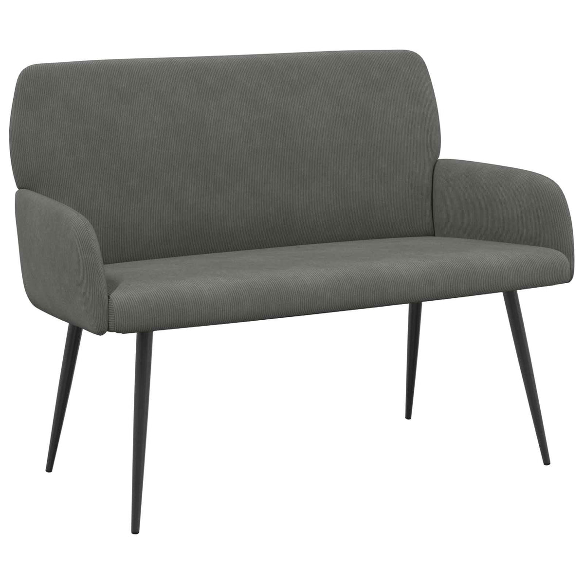 2 Seater Sofa with Metal Legs 2-Seater Dark Grey
