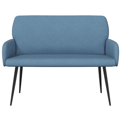2 Seater Sofa with Metal Legs 2-Seater Blue Corduroy Fabric
