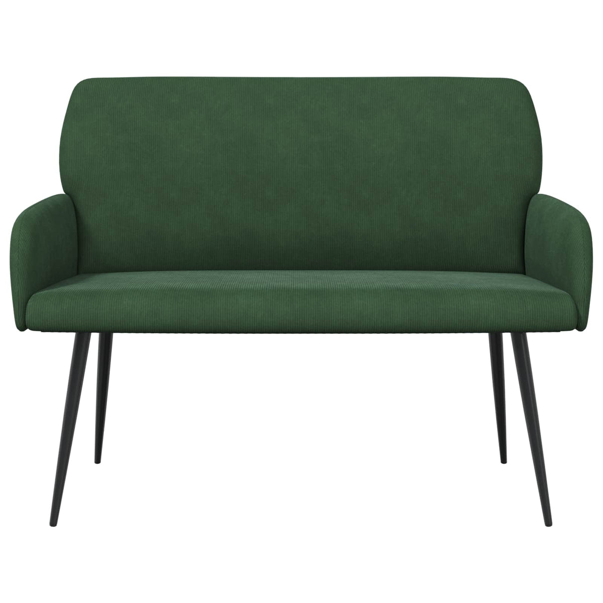 2 Seater Sofa with Metal Legs 2-Seater Dark Green