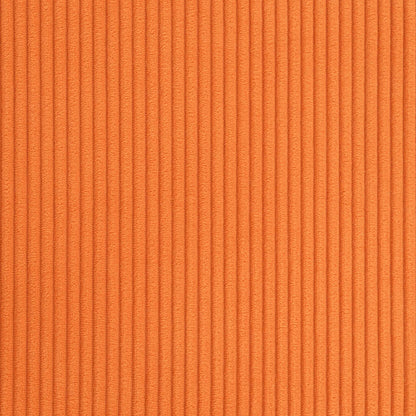 2 Seater Sofa with Metal Legs 2-Seater Orange Corduroy Fabric