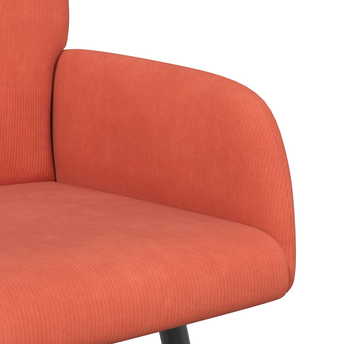 2 Seater Sofa with Metal Legs 2-Seater Red Orange