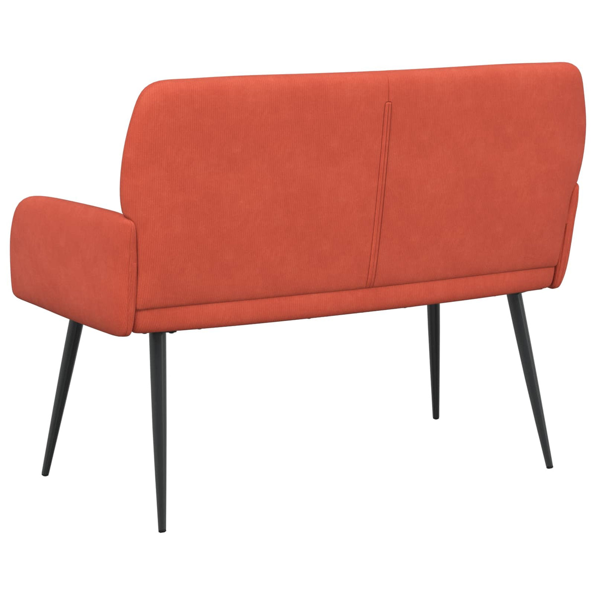 2 Seater Sofa with Metal Legs 2-Seater Red Orange