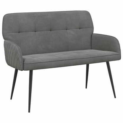 2 Seater Sofa with Metal Legs 2-Seater Dark Grey Velvet