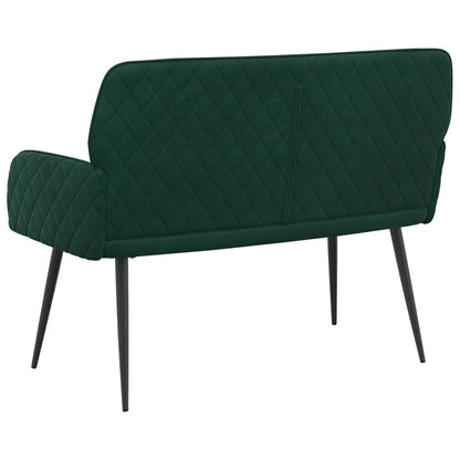2 Seater Sofa with Metal Legs 2-Seater Dark Green Velvet