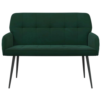 2 Seater Sofa with Metal Legs 2-Seater Dark Green Velvet