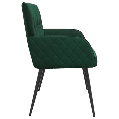 2 Seater Sofa with Metal Legs 2-Seater Dark Green Velvet