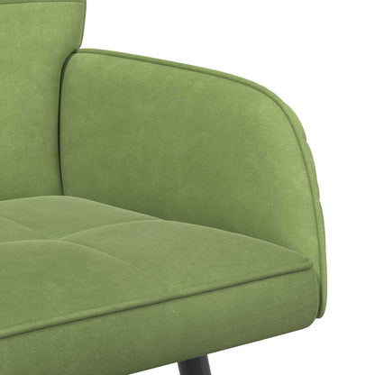 2 Seater Sofa with Metal Legs 2-Seater Light Green Velvet