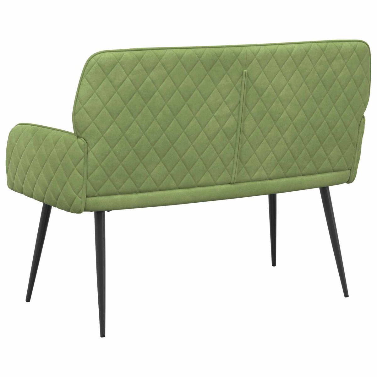 2 Seater Sofa with Metal Legs 2-Seater Light Green Velvet