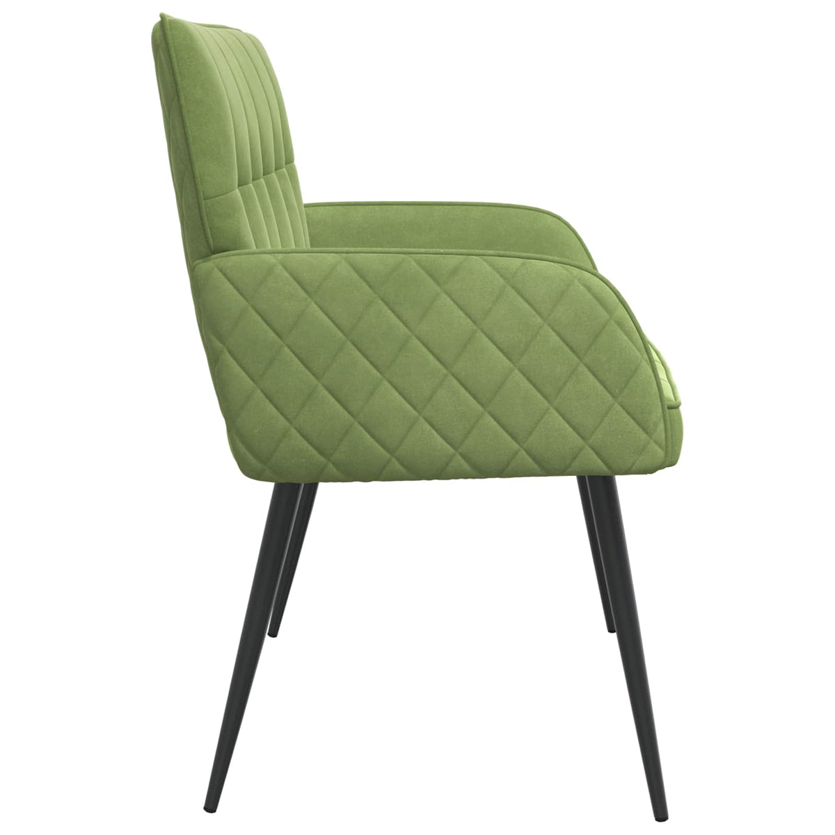 2 Seater Sofa with Metal Legs 2-Seater Light Green Velvet