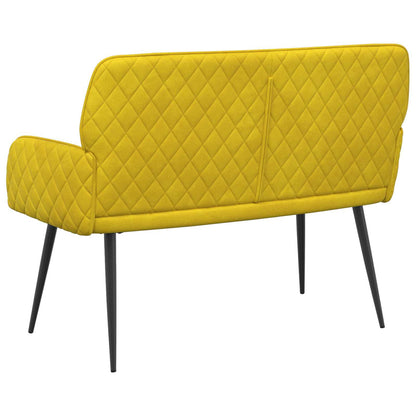 2 Seater Sofa with Metal Legs 2-Seater Yellow Velvet
