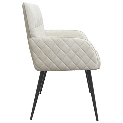 2 Seater Sofa with Metal Legs 2-Seater Cream Velvet