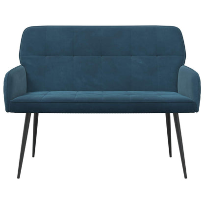 2 Seater Sofa with Metal Legs 2-Seater Blue Velvet