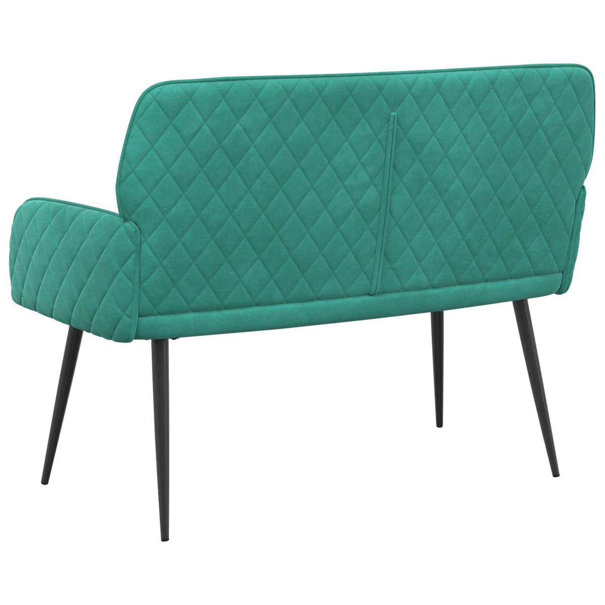 2 Seater Sofa with Metal Legs 2-Seater Turquoise Velvet