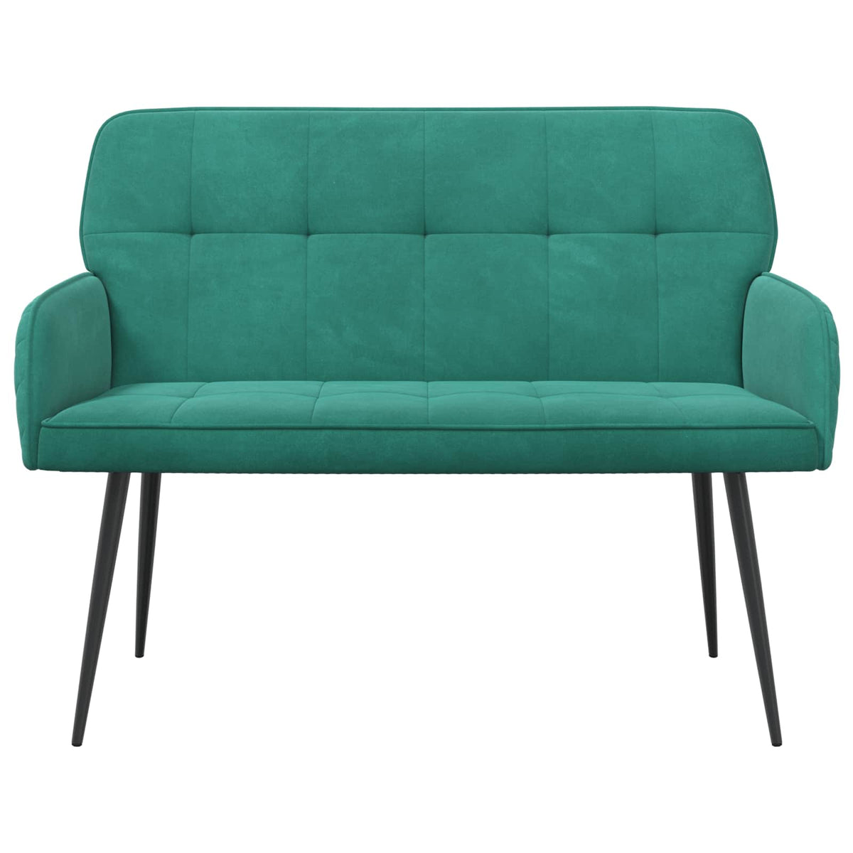 2 Seater Sofa with Metal Legs 2-Seater Turquoise Velvet