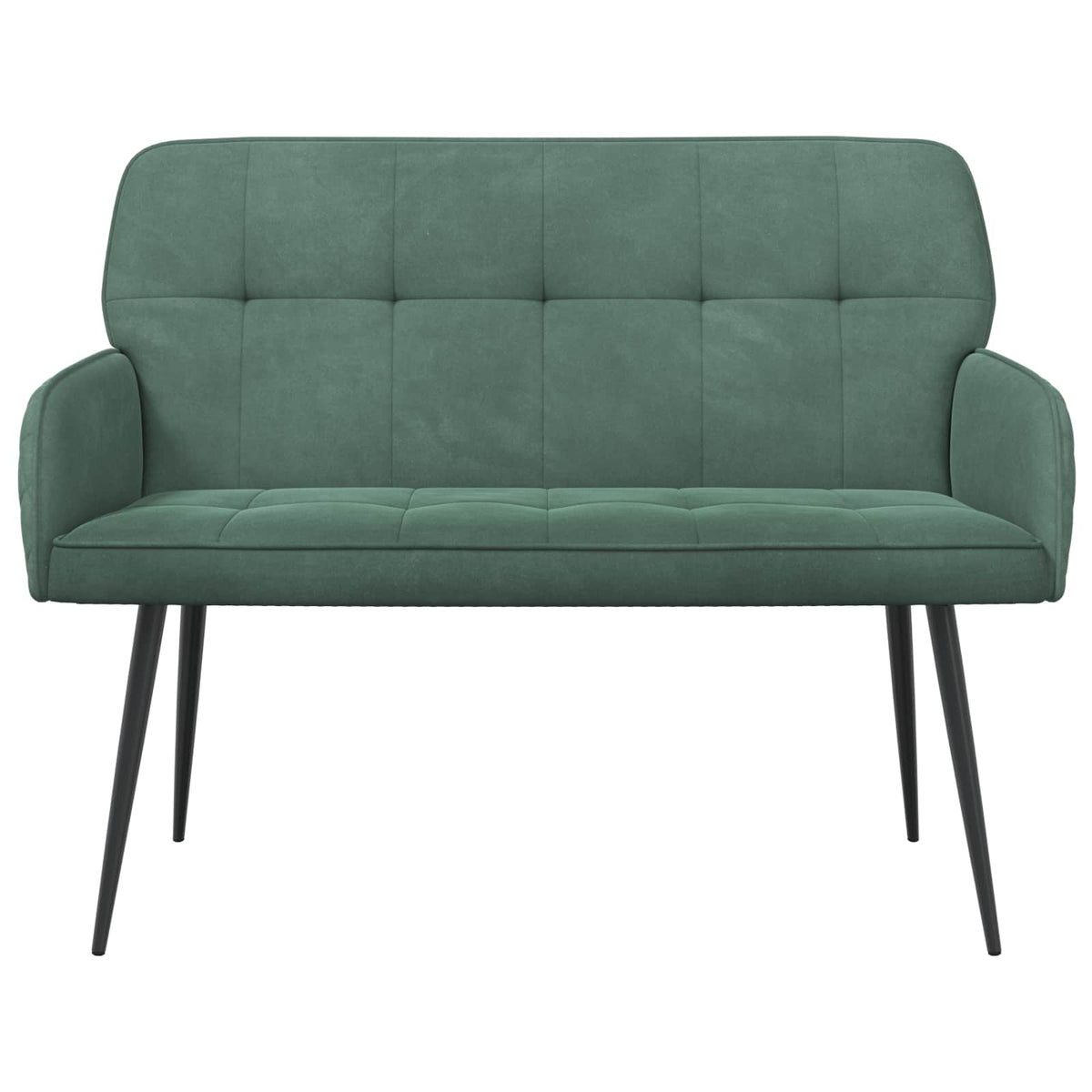 2 Seater Sofa with Metal Legs 2-Seater Sea Green Velvet