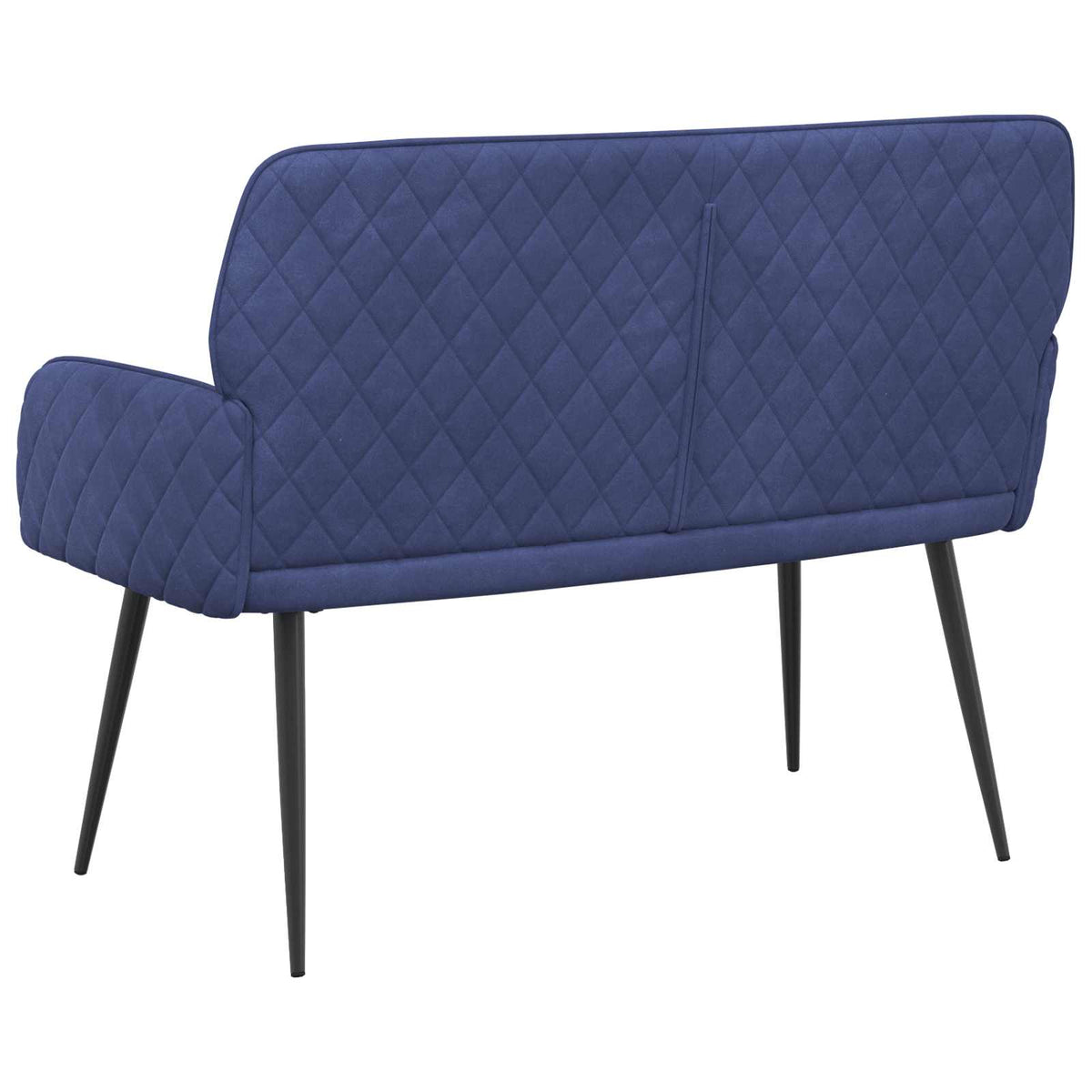 2 Seater Sofa with Metal Legs 2-Seater Police Blue Velvet