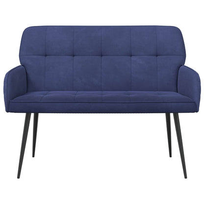 2 Seater Sofa with Metal Legs 2-Seater Police Blue Velvet