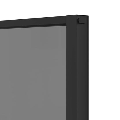 Interior Door 102.5 x 201.5 cm Tempered Glass and Aluminium