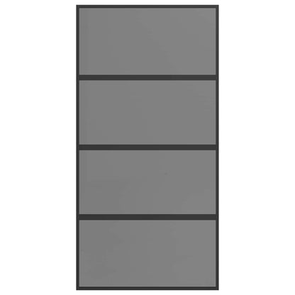 Sliding Door 102.5 x 205 cm Tempered Glass and Aluminium