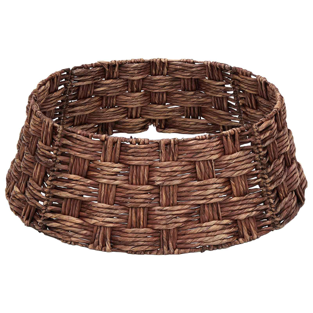 Christmas Tree Collar Round Brown Wash Dia. 90 x 28 cm