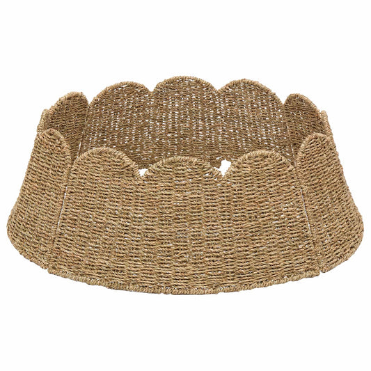 Christmas Tree Collar Round Natural Dia. 105 x 28 cm Seagrass