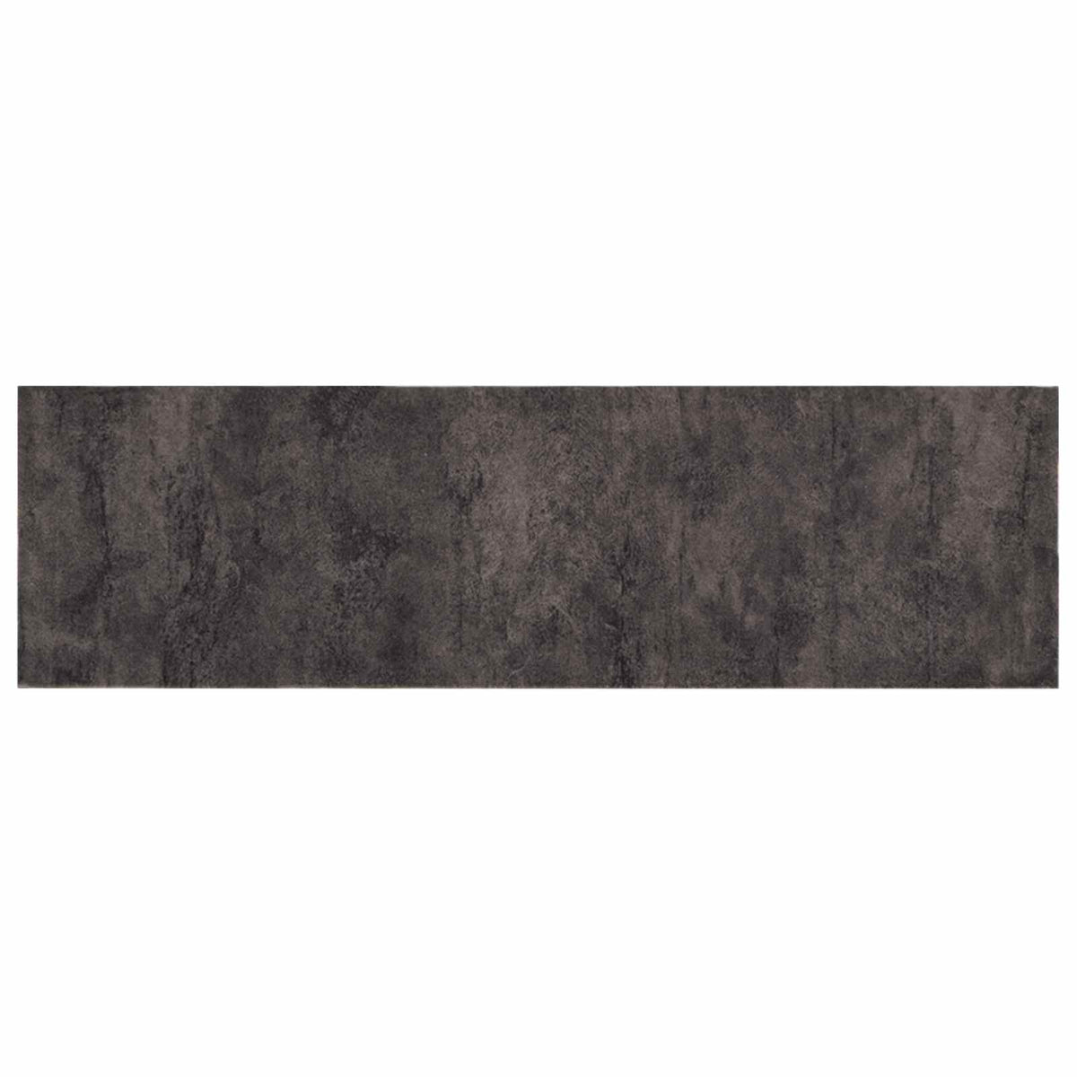 Kitchen Rug Black Concrete 300 x 60 cm 100% Polyamide Washable