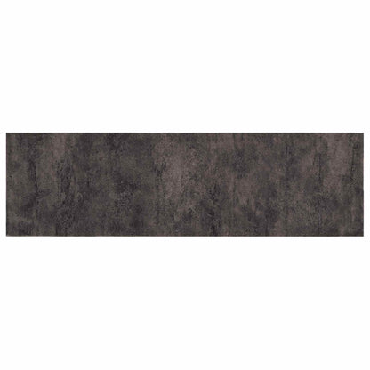 Kitchen Rug Black Concrete 300 x 60 cm 100% Polyamide Washable