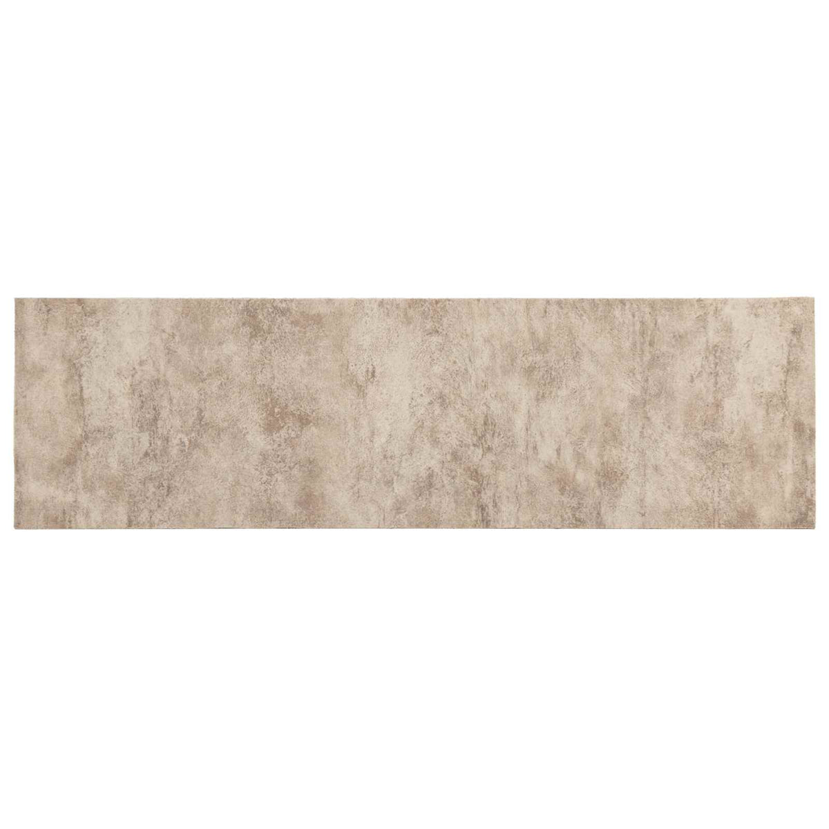 Kitchen Rug Beige Concrete 300 x 60 cm 100% Polyamide Washable
