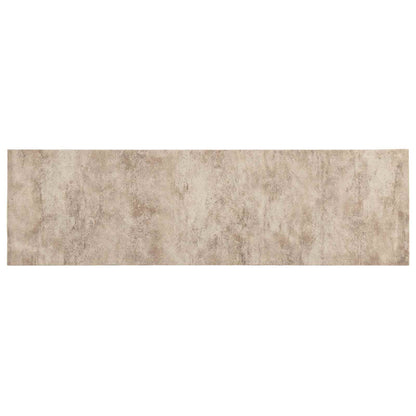 Kitchen Rug Beige Concrete 300 x 60 cm 100% Polyamide Washable