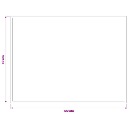 Doormat Light Grey 120 x 90 cm 100% Polyamide