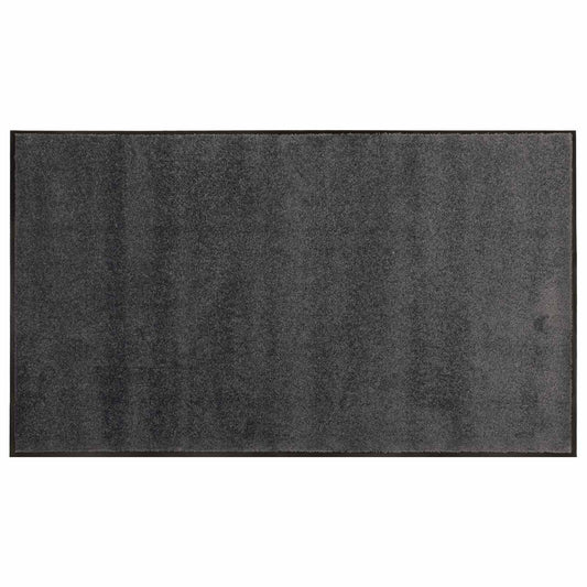 Doormat Light Grey 150 x 90 cm 100% Polyamide Washable