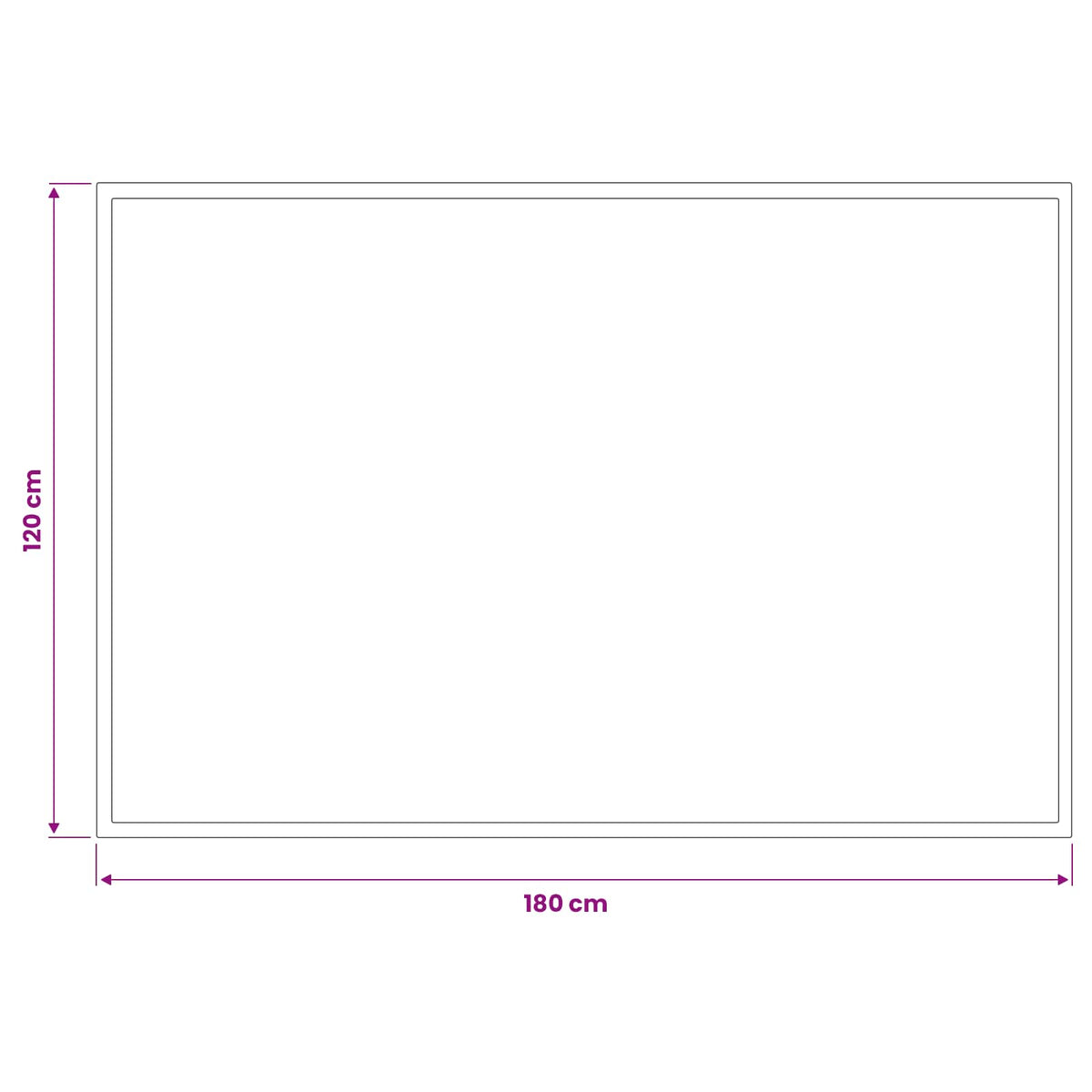 Doormat Light Grey 180 x 120 cm 100% Polyamide
