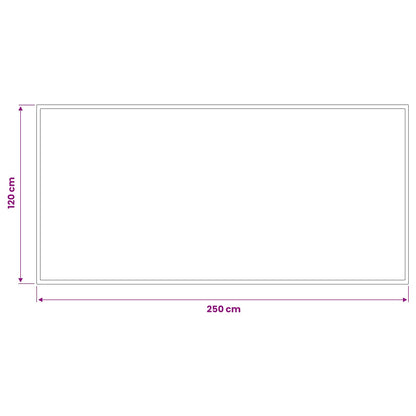 Doormat Light Grey 250 x 120 cm 100% Polyamide