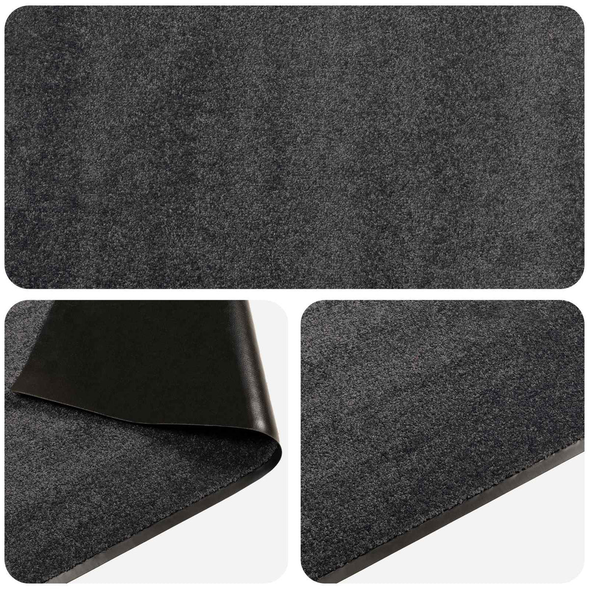 Doormat Light Grey 350 x 120 cm 100% Polyamide