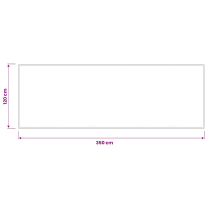 Doormat Light Grey 350 x 120 cm 100% Polyamide