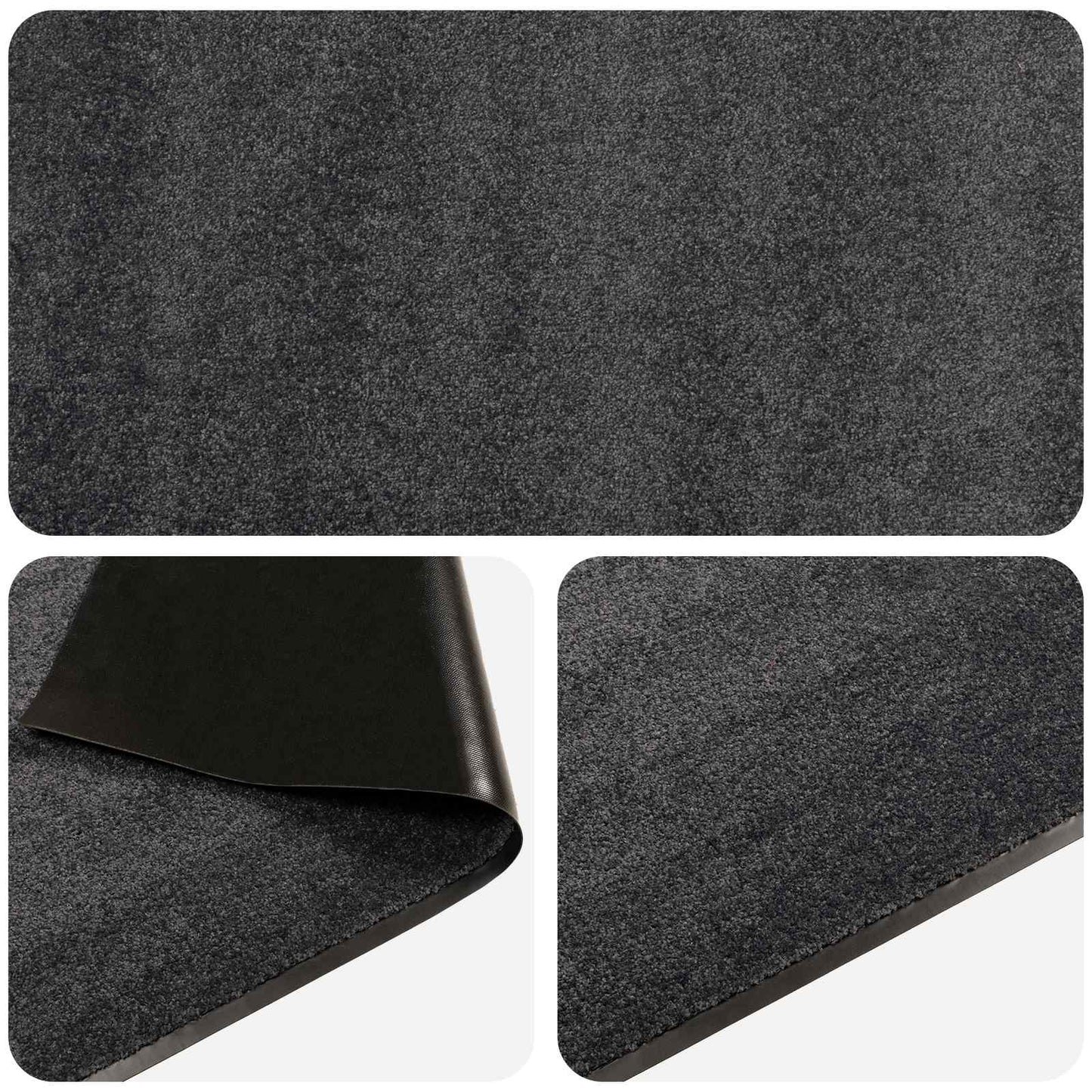 Doormat Light Grey 400 x 120 cm 100% Polyamide