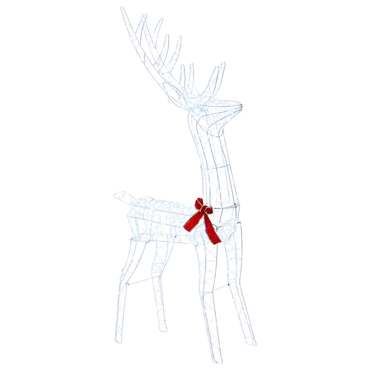 3D Christmas Reindeer LOVIISA 300 LEDs Cold White