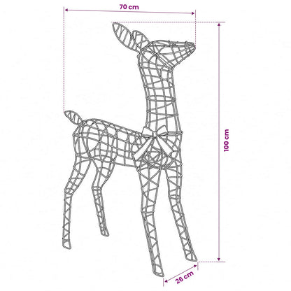 3D Christmas Reindeer LOVIISA 110 LEDs Warm White