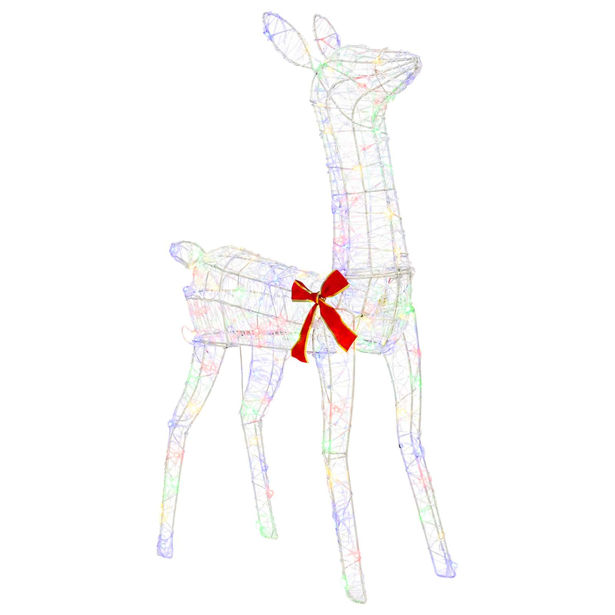 3D Christmas Reindeer LOVIISA 110 LEDs Multicolour
