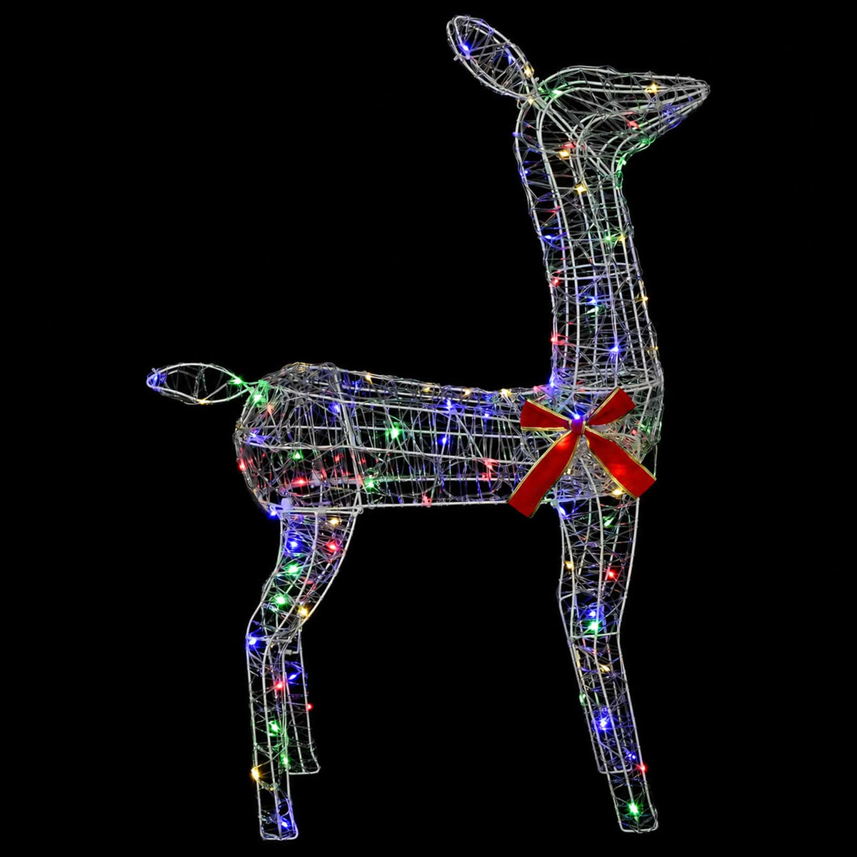 3D Christmas Reindeer LOVIISA 110 LEDs Multicolour