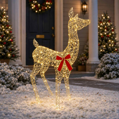 3D Christmas Reindeer LOVIISA 110 LEDs Warm White