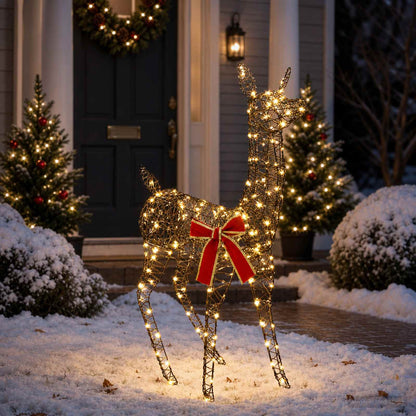 3D Christmas Reindeer LOVIISA 110 LEDs Warm White