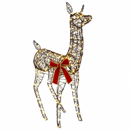 3D Christmas Reindeer LOVIISA 110 LEDs Warm White