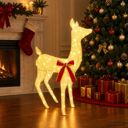 3D Christmas Reindeer LOVIISA 110 LEDs Warm White