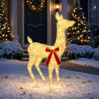 3D Christmas Reindeer LOVIISA 110 LEDs Warm White